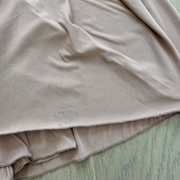 Ronny Kobo Killian Gown Dress Beige Ruched One Shoulder Maxi Dress - Small - Picture 5 of 15